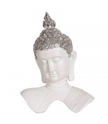 White Buddha Decor Bust 32cm