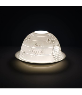 "Bee Happy" Tealight Dome