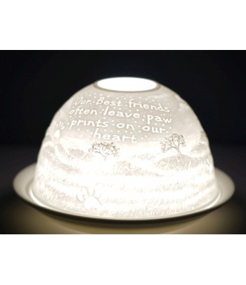 "Pawprints" Tealight Dome