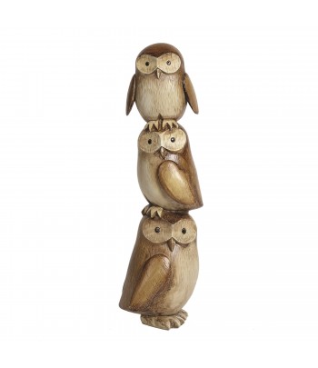 Wood Effect Owl Trio Tower...
