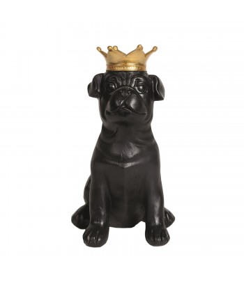 Pug Dog With Crown Figurine...