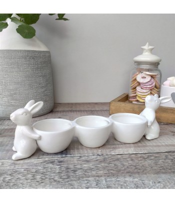 Long Triple Rabbit Ceramic...