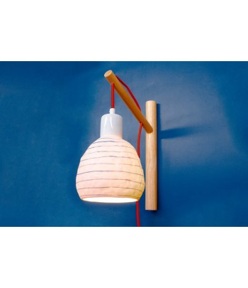 Ceramic Lamp – Blue Zebra