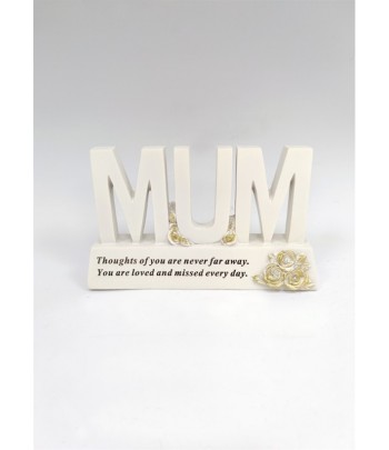 "Mum" Memorial Plaque With...