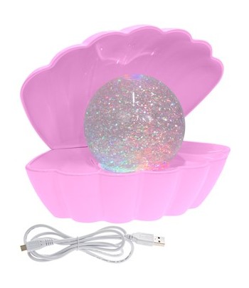 Pink Glitter Pearl Seashell...