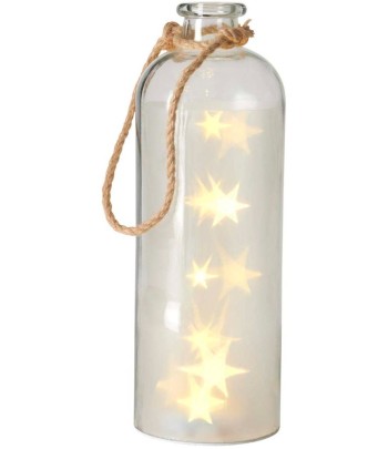 LED Stars In Glass Bottle