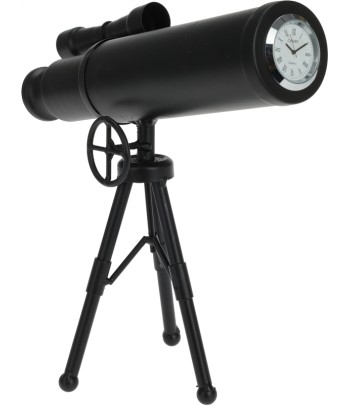 Telescope Clock - Black 21cm