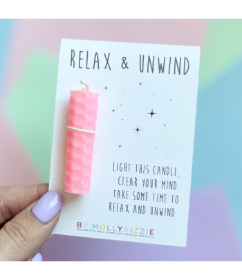 Relax And Unwind Candle - Pink