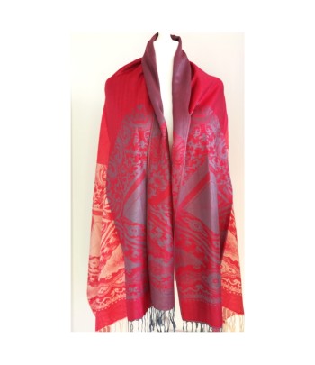 Scarf - Red Two Toned Pashmina