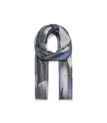 Scarf - Blue Abstract Scarf...