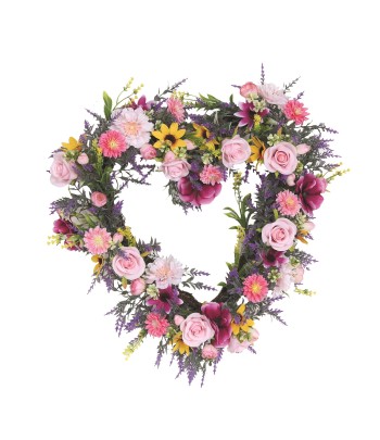Heart Floral Wreath Pink...