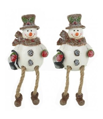 Dangly Legged Sitting Snowmen