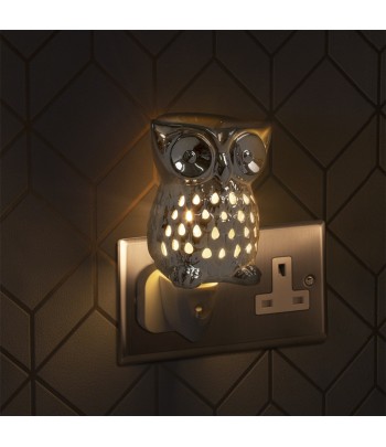 "Owl Silver" Ceramic Plug...