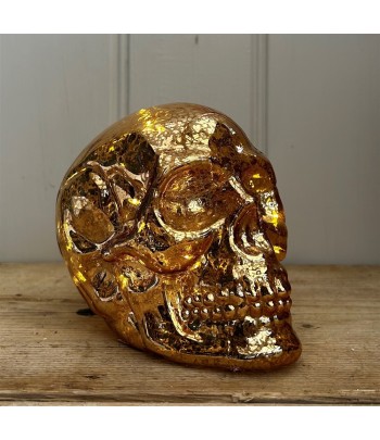 Gold LED Glass Skull Light...