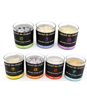Chakra Candles With Crystal...