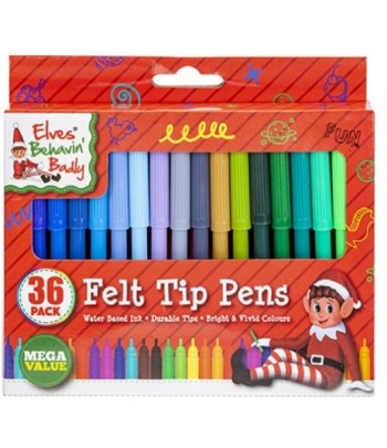 Pack 36 Elf Felt Tip Pens