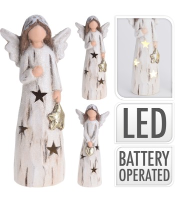 LED Wood Angel (2 Assorted...
