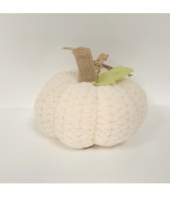 Cream Fabric Pumpkin 13cm