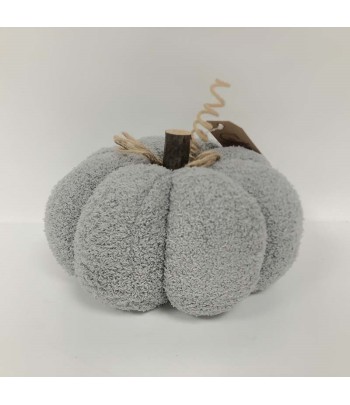 Grey Fabric Pumpkin 20cm