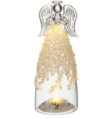 Glass Angel With Beaded...