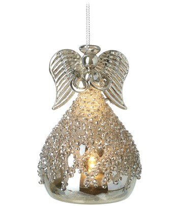 Hanging LED Glass Angel,...