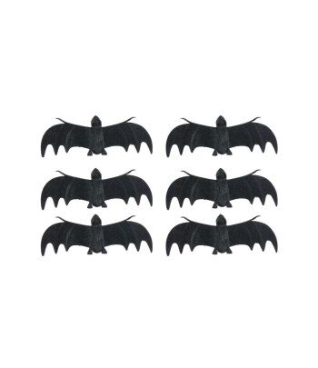 Bat Pack of 6 Black