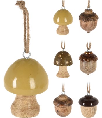 Hanging Wood Mushroom/Acorn...