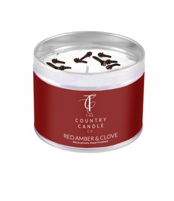 Red Amber & Clove Tin Candle