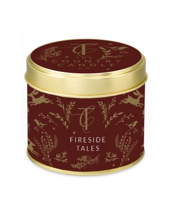 Fireside Tales Tin Candle