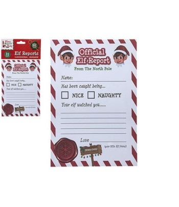 Elf Report Cards In Polybag...
