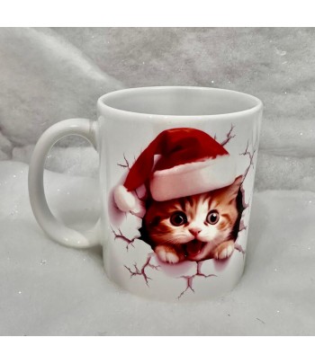 Christmas Kitten Ceramic Mug