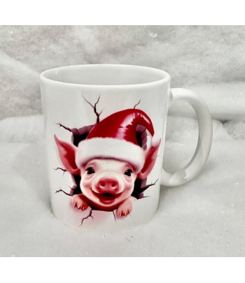 Christmas Piglet Ceramic Mug