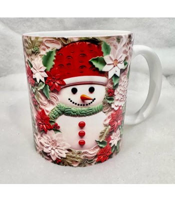 Snowman 3D Ceramic Mug