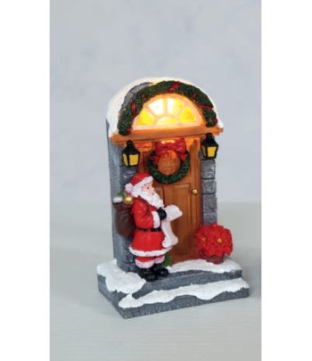 Santa By The Door LED 13.5cm