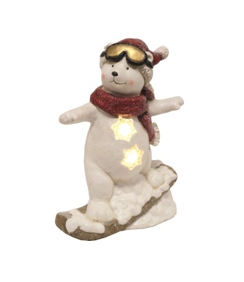 LED Snowboarding Polar Bear...