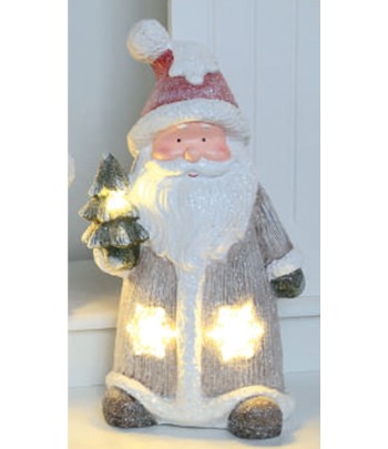 LED Santa & Tree 41.5cm