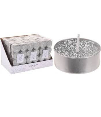 Set Of 8 Silver Tealights