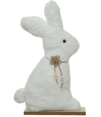 White Furry Bunny with...