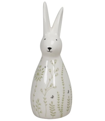 White Bunny Decoration, 14.5cm
