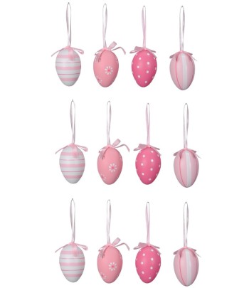 Pink Patterned Egg Hangers...