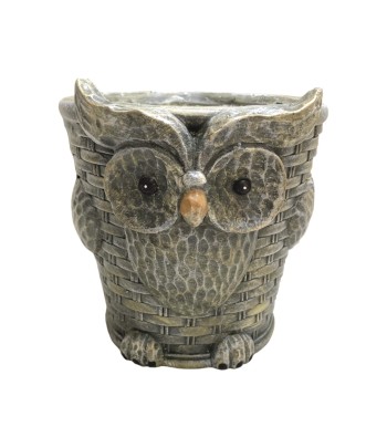 Woven Effect Owl Planter 21cm