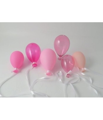Pink Glass Balloon (13cm) 6...