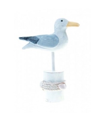 Wooden Seagull on Stand 14cm