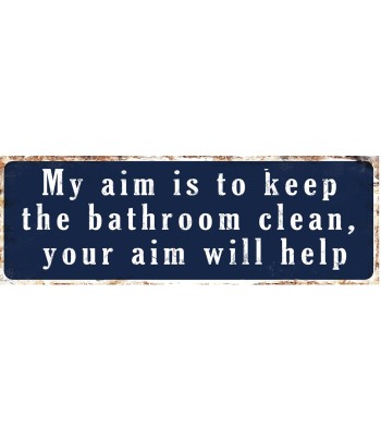 Large Metal Sign - Bathroom...