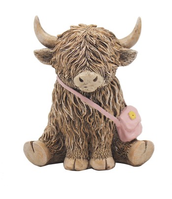 Highland Cow With Hand Bag...