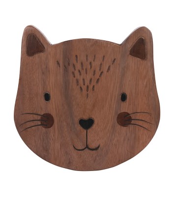 Children's Wooden Cat Stool