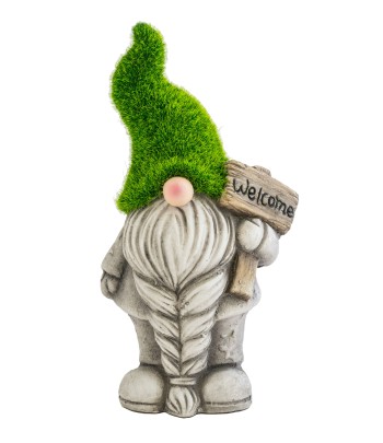 Gnome With Welcome Sign (22cm)