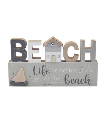 Beach Block Plaque 40cm