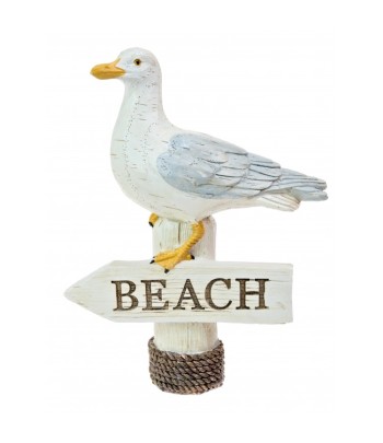 Resin Seagull On Beach Sign...