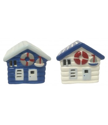 Ceramic LED Beach Huts 9cm...